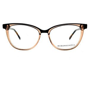 BCBGMAXAZRIA SONYA Brown Combo Eyeglasses Frame 52-16-135mm H13379